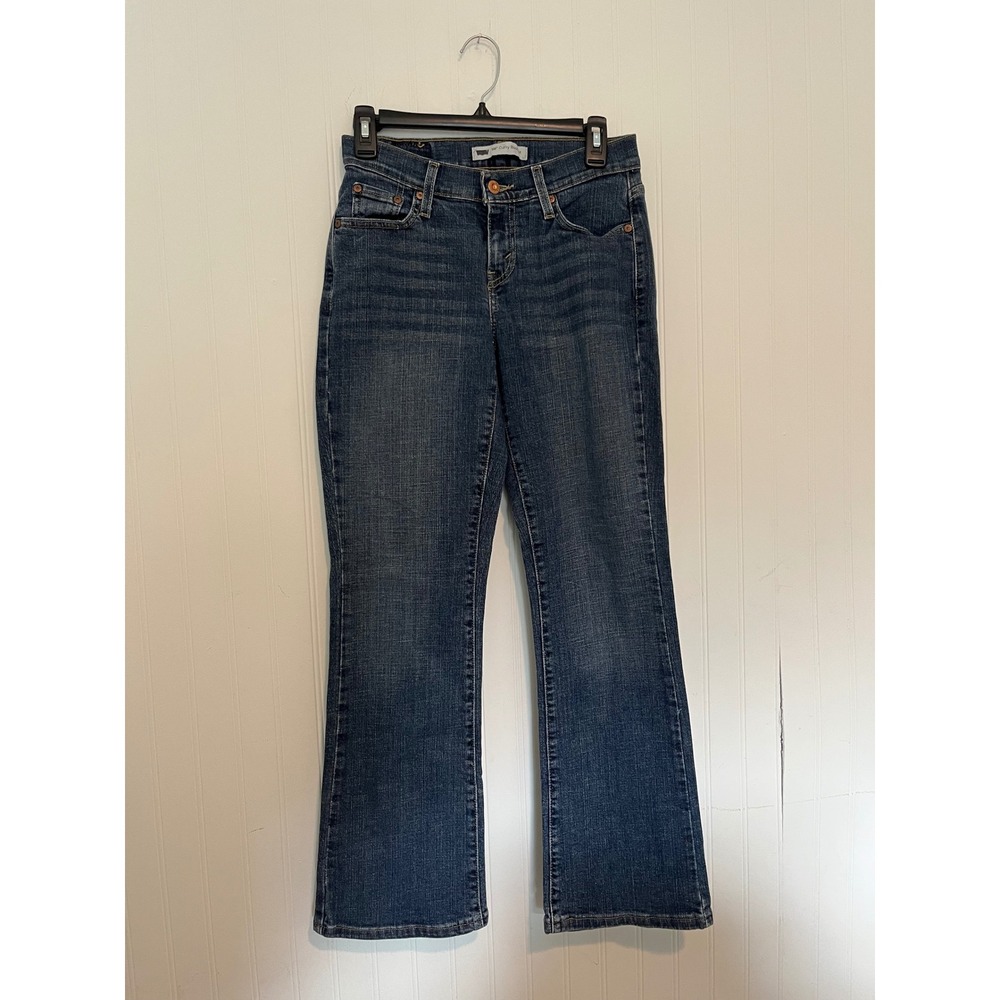 Levis 529 Curvy Bootcut Jeans Womens sz 4s Medium Wash Denim Mid Rise Blue Pants